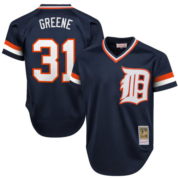 Men's Detroit Tigers Throwback Jersey - Cooperstown Collection - All Stitched - Image 17