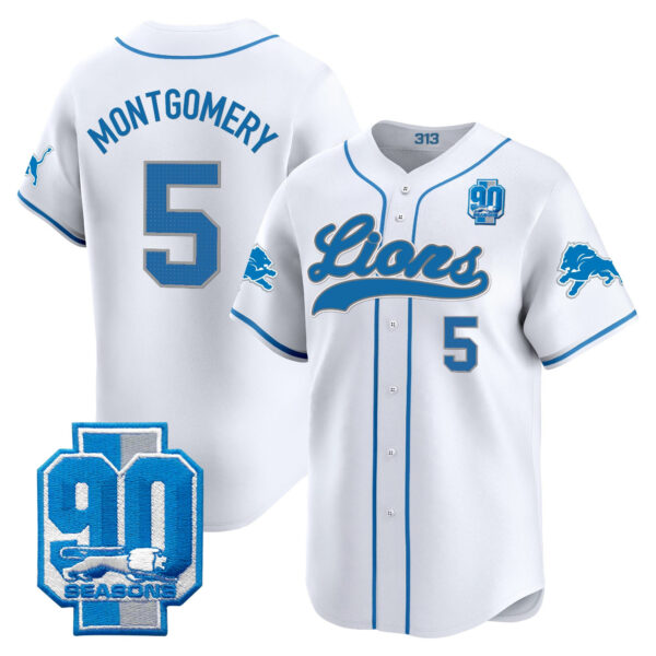 Men's Detroit Lions 2025 Vapor Baseball Jersey - All Stitched - Image 35