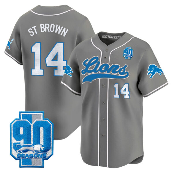 Men's Detroit Lions 2025 Vapor Baseball Jersey - All Stitched - Image 44