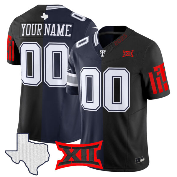Dallas Cowboys x College Football' Split Vapor Limited Custom Jersey - All Stitched - Image 5