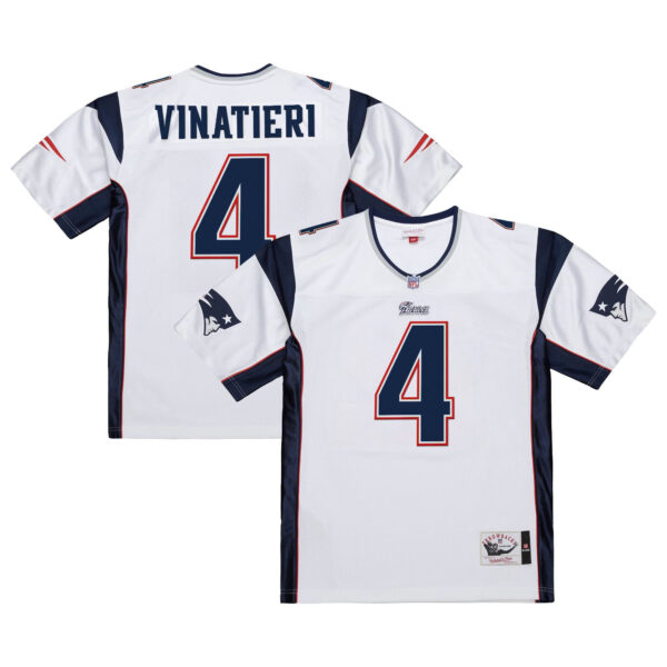 Men's New England Patriots Throwback Player Jersey - All Stitched - Image 10