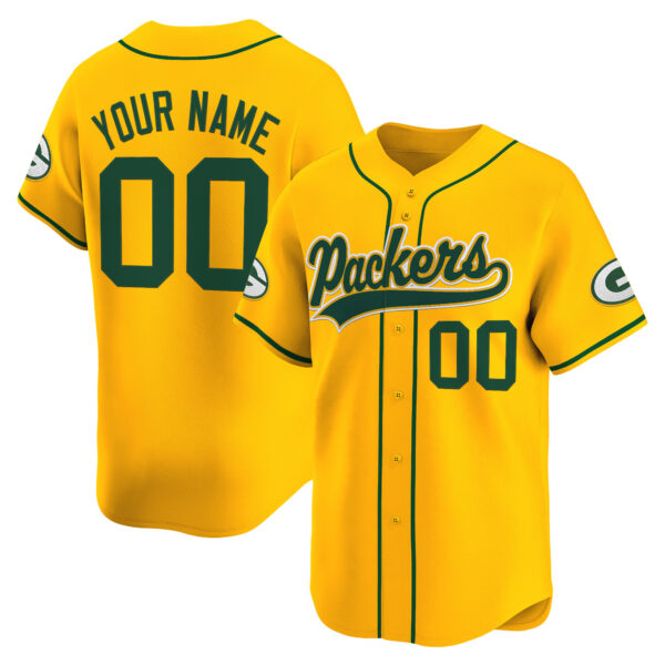 Green Bay Packers 2025 Vapor Baseball Custom Jersey - All Stitched - Image 3