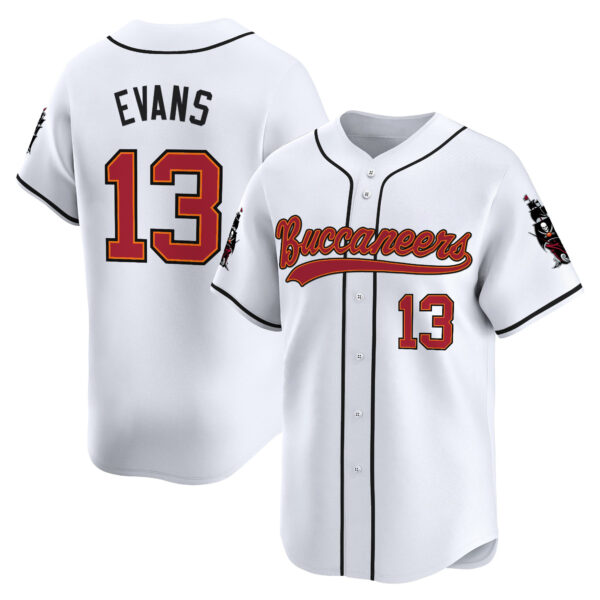 Men's Tampa Bay Buccaneers 50th Season Patch Vapor Baseball Jersey - All Stitched - Image 42
