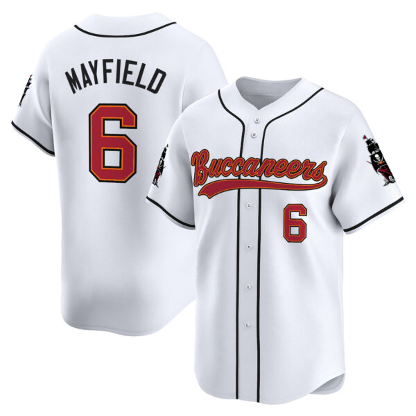 Men's Tampa Bay Buccaneers 50th Season Patch Vapor Baseball Jersey - All Stitched - Image 41