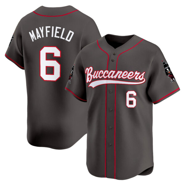 Men's Tampa Bay Buccaneers 50th Season Patch Vapor Baseball Jersey - All Stitched - Image 21
