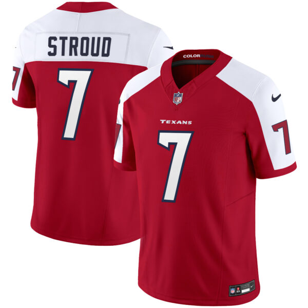 Men's Houston Texans Color Rush Legend Vapor Jersey - All Stitched - Image 29