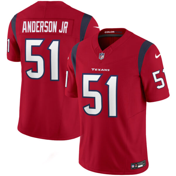 Men's Houston Texans Color Rush Legend Vapor Jersey - All Stitched - Image 26