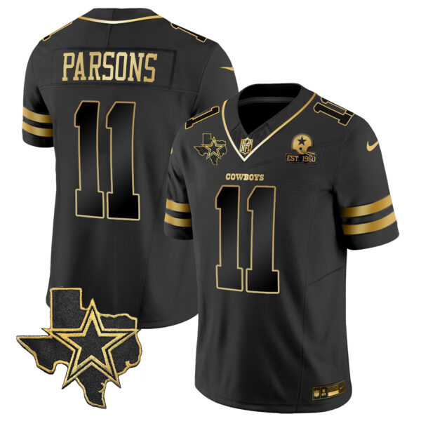 Men's Cowboys Vapor Gold Jersey V2 - All Stitched - Image 15