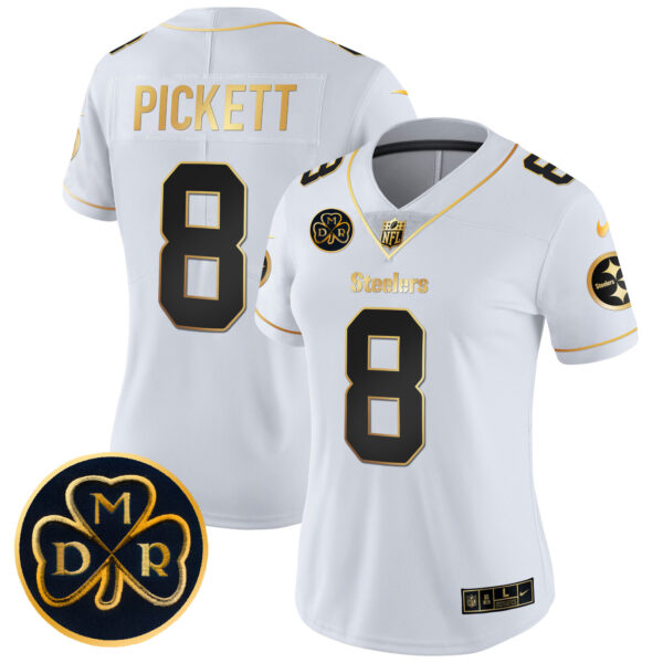 Women's Steelers DMR Patch Gold Vapor Limited Jersey - All Stitched - Image 23