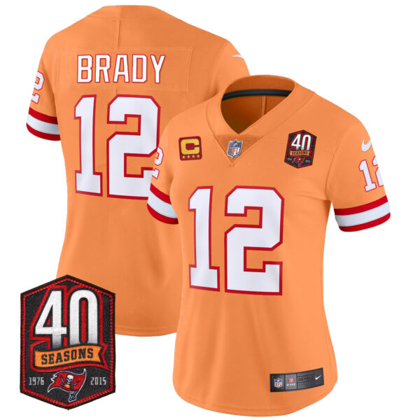 Women's Buccaneers 40th Season Patch Vapor Limited Jersey - All Stitched - Image 36