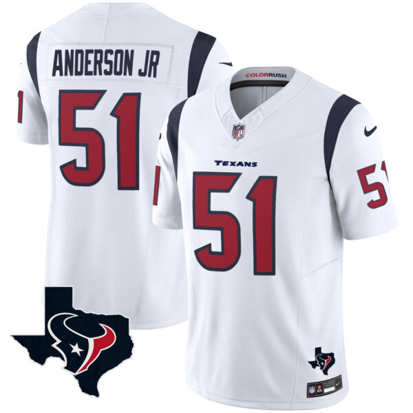 Men's Houston Texans Color Rush Legend Vapor Jersey V2 - All Stitched - Image 19