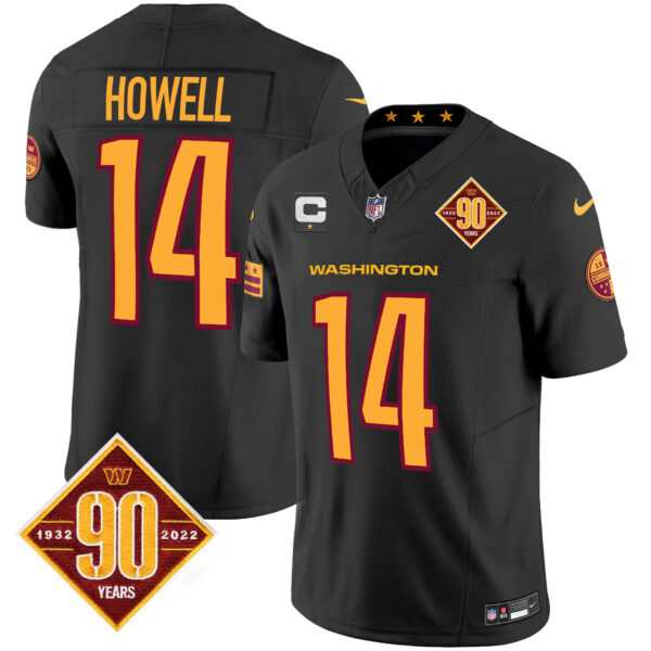 Men's Washington Commanders 90th Anniversary Patch Vapor Jersey V3 - All Stitched - Image 11
