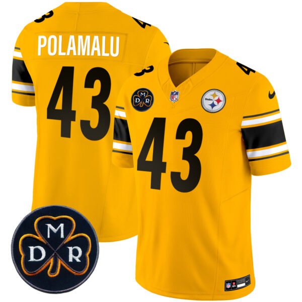Men's Steelers DMR Patch Vapor Limited Jersey - All Stitched - Image 34
