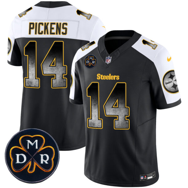 Men's Steelers DMR Patch Arch Smoke Vapor Limited Jersey - All Stitched - Image 10