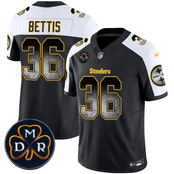 Men's Steelers DMR Patch Arch Smoke Vapor Limited Jersey - All Stitched - Image 14