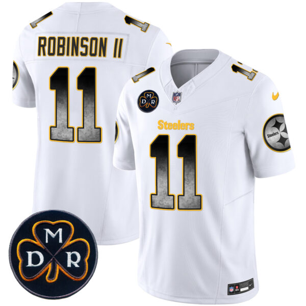 Men's Steelers DMR Patch Arch Smoke Vapor Limited Jersey - All Stitched - Image 19