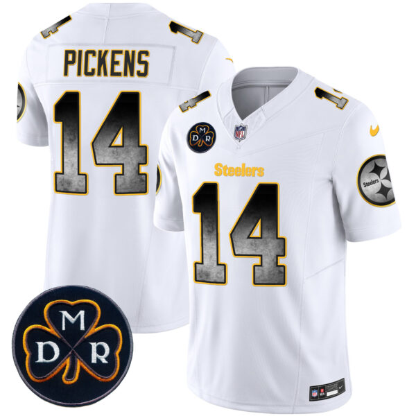 Men's Steelers DMR Patch Arch Smoke Vapor Limited Jersey - All Stitched - Image 17