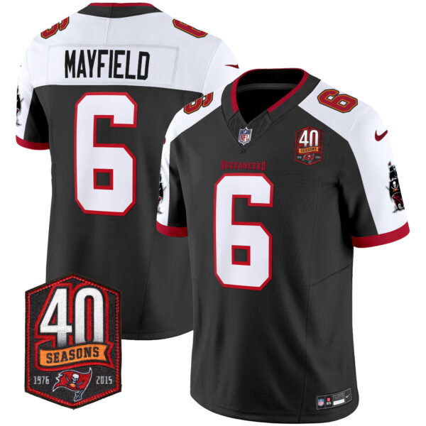 Men's Buccaneers 40th Season Patch Vapor Limited Jersey - All Stitched - Image 4