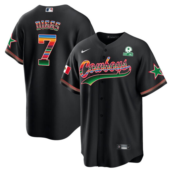 Men's Cowboys Baseball Mexico Jersey - All Stitched - Image 11