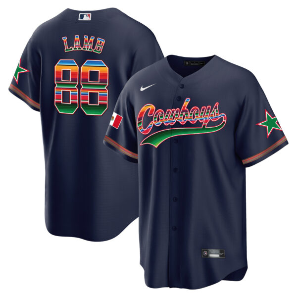 Men's Cowboys Baseball Mexico Jersey - All Stitched - Image 17