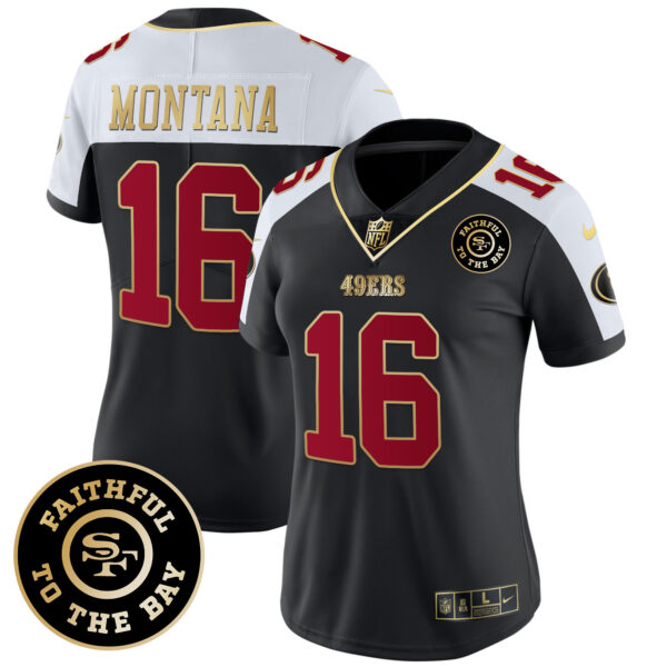 Women's 49ers Faithful To The Bay 2024 Patch Vapor Limited Jersey - All Stitched - Image 8
