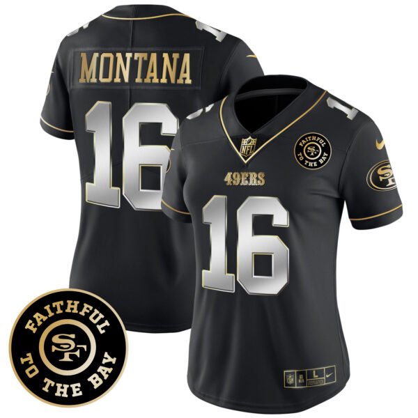 Women's 49ers Faithful To The Bay 2024 Patch Vapor Limited Jersey - All Stitched - Image 38
