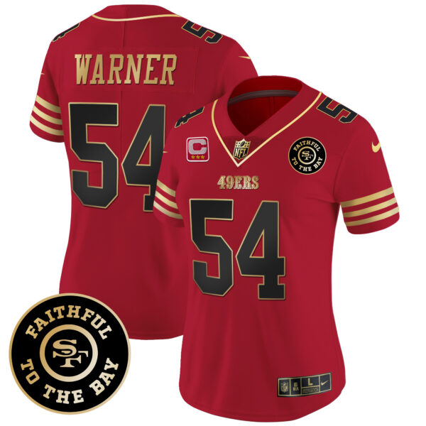 Women's 49ers Faithful To The Bay 2024 Patch Vapor Limited Jersey - All Stitched - Image 15