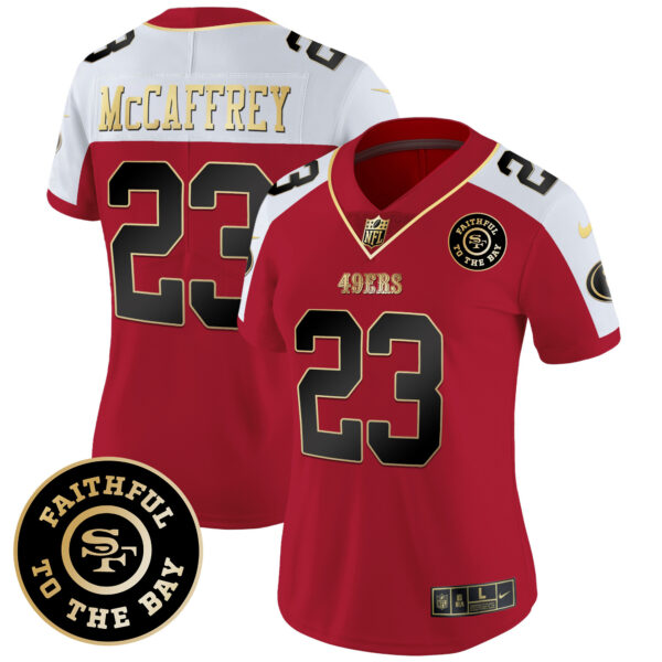 Women's 49ers Faithful To The Bay 2024 Patch Vapor Limited Jersey - All Stitched - Image 41
