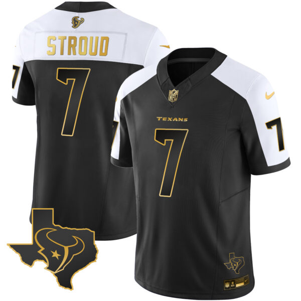Men's Houston Texans Gold Vapor Limited Jersey - All Stitched - Image 19