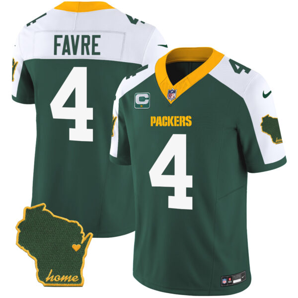 Men's Packers Home Patch Vapor Jersey V2 - All Stitched - Image 5