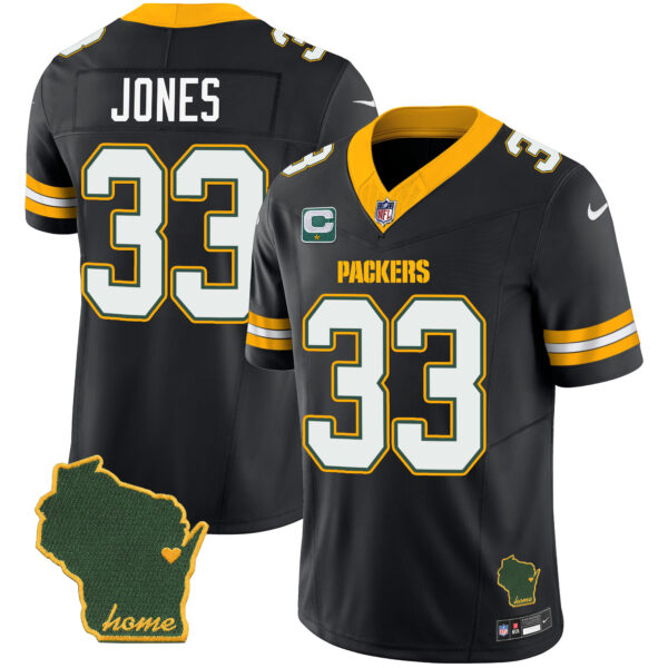 Men's Packers Home Patch Vapor Jersey V2 - All Stitched - Image 21