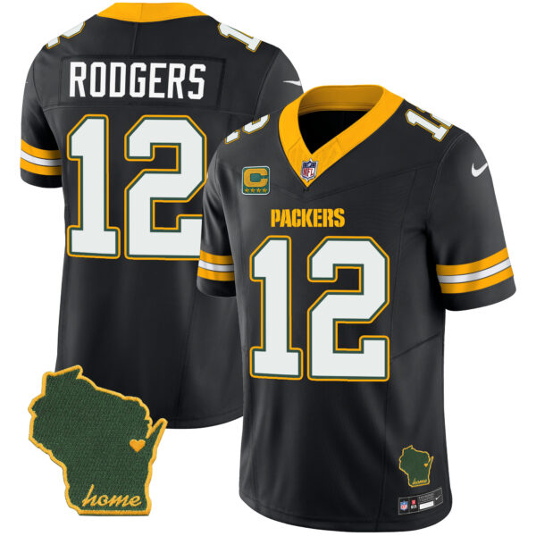 Men's Packers Home Patch Vapor Jersey V2 - All Stitched - Image 22