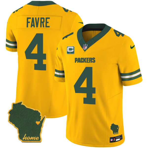 Men's Packers Home Patch Vapor Jersey V2 - All Stitched - Image 29