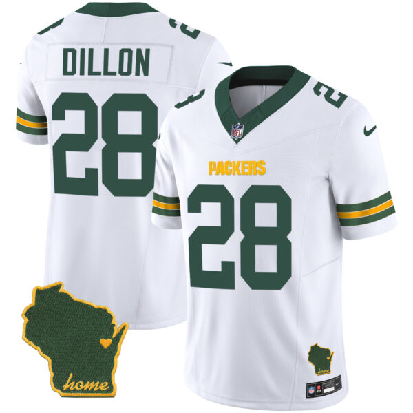 Men's Packers Home Patch Vapor Jersey V2 - All Stitched - Image 14