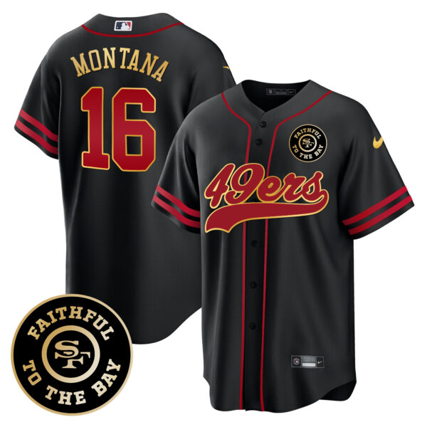 Men's 49ers Faithful To The Bay Patch Baseball Jersey V2 - All Stitched - Image 19