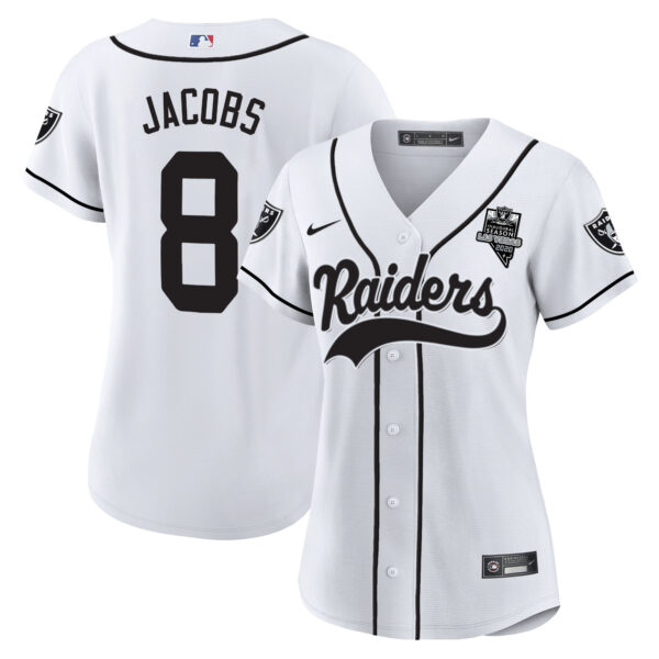 Women's Raiders Baseball Jersey - All Stitched - Image 11