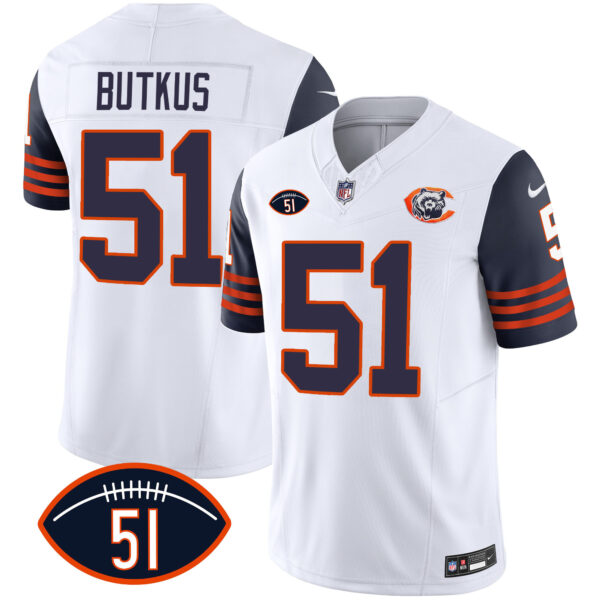 Men's Bears Throwback Dick Butkus Patch Jersey - All Stitched - Image 31