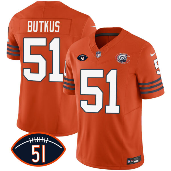 Men's Bears Throwback Dick Butkus Patch Jersey - All Stitched - Image 19