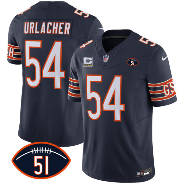 Men's Bears Dick Butkus Patch GSH Vapor Jersey - All Stitched - Image 9