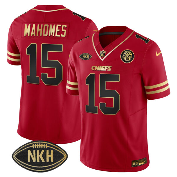Men's Chiefs NKH Patch 2023 Vapor Limited Jersey - All Stitched - Image 13