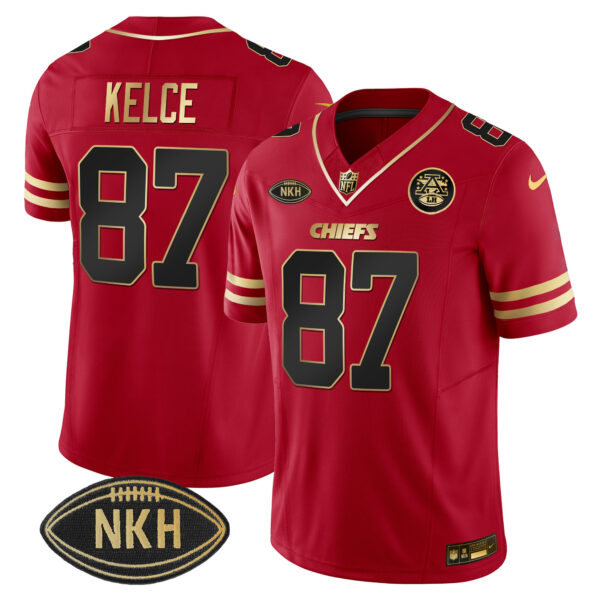 Men's Chiefs NKH Patch 2023 Vapor Limited Jersey - All Stitched - Image 14