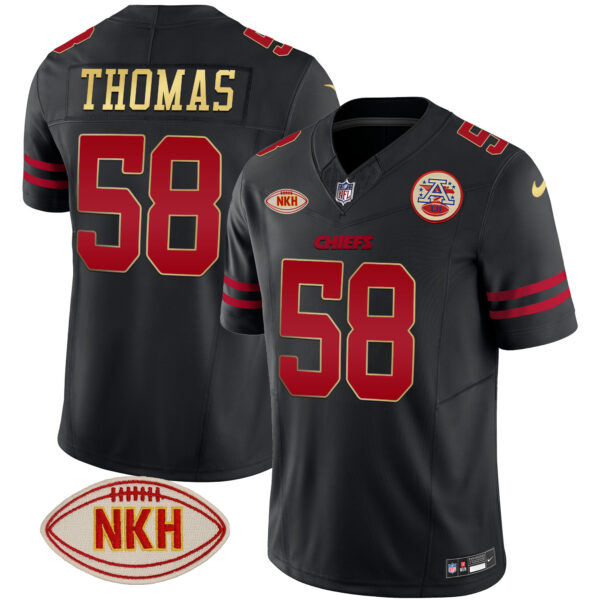 Men's Chiefs NKH Patch 2023 Vapor Limited Jersey - All Stitched - Image 28