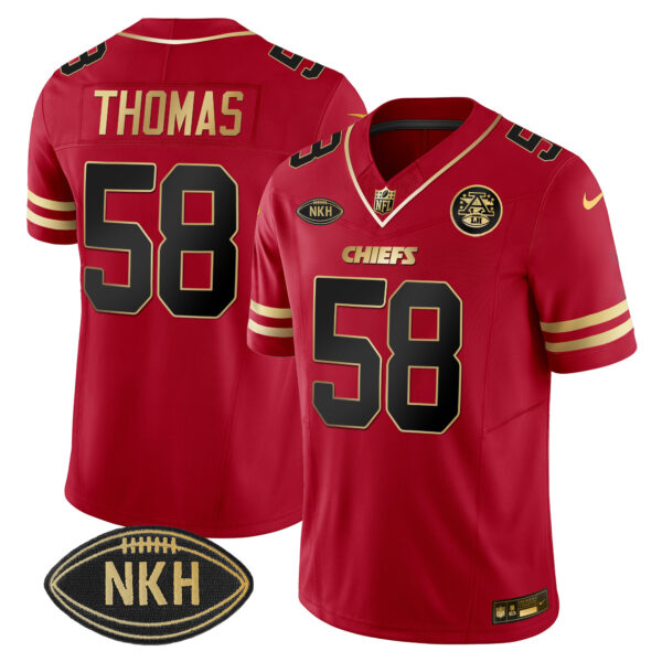 Men's Chiefs NKH Patch 2023 Vapor Limited Jersey - All Stitched - Image 16