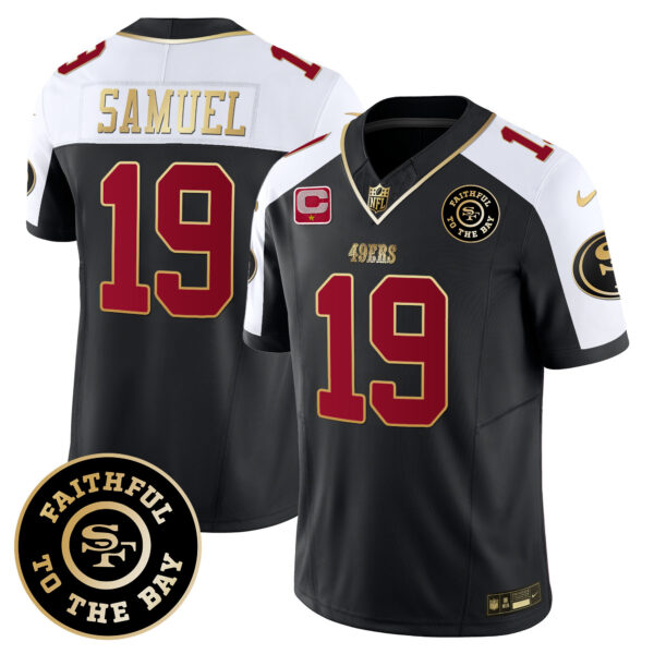Men's 49ers Faithful To The Bay Patch Vapor Limited Jersey V6 - All Stitched - Image 12