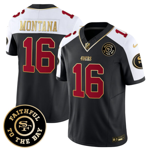 Men's 49ers Faithful To The Bay Patch Vapor Limited Jersey V6 - All Stitched - Image 18