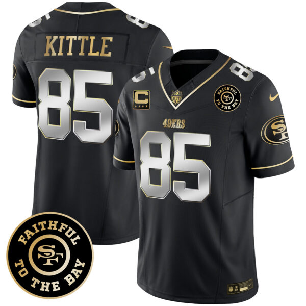 Men's 49ers Faithful To The Bay Patch Vapor Limited Jersey V6 - All Stitched - Image 34