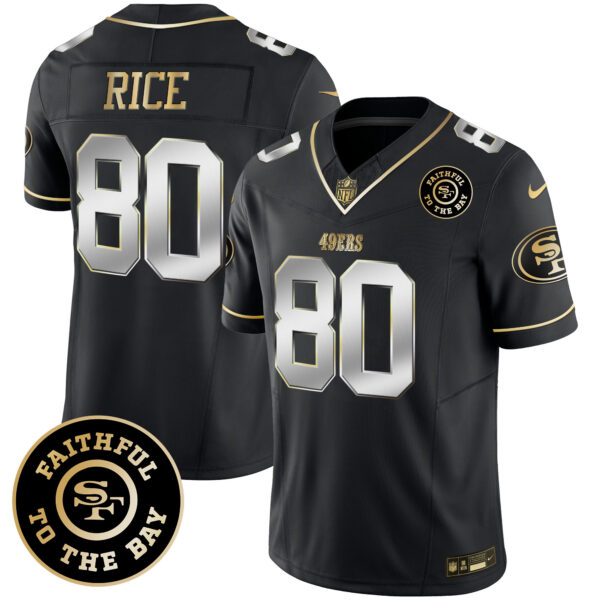 Men's 49ers Faithful To The Bay Patch Vapor Limited Jersey V6 - All Stitched - Image 36