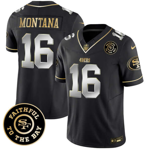 Men's 49ers Faithful To The Bay Patch Vapor Limited Jersey V6 - All Stitched - Image 38