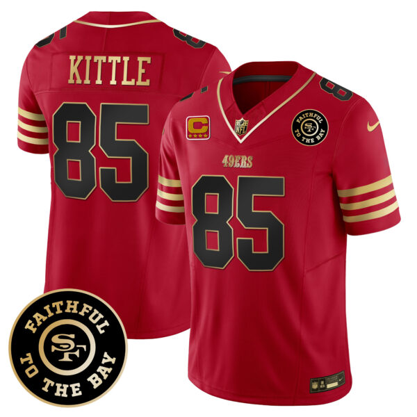 Men's 49ers Faithful To The Bay Patch Vapor Limited Jersey V7 - All Stitched - Image 14