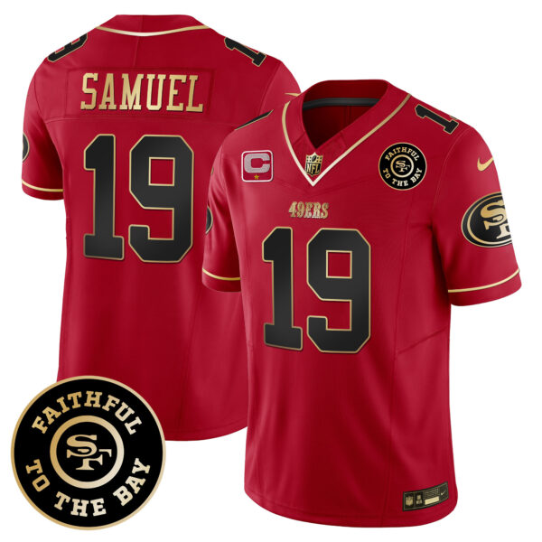 Men's 49ers Faithful To The Bay Patch Vapor Limited Jersey V6 - All Stitched - Image 22